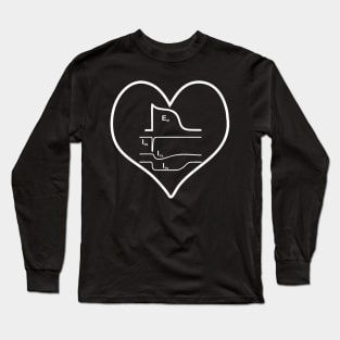 Action potential - Heart, white Long Sleeve T-Shirt